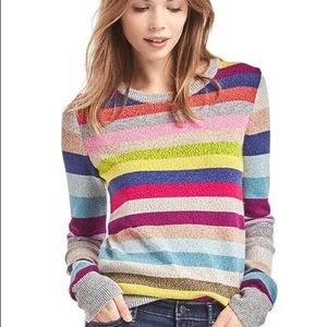 Gap stripe sweater with metallic threads. In great condition.